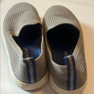 Washable gray slip on shoes